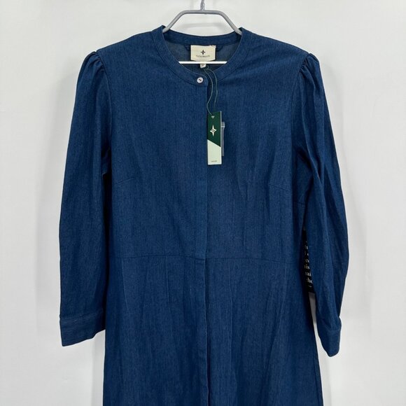 Tuckernuck Blue Denim Royal Maxi Shirt Dress size M Medium NWT - Picture 2 of 10
